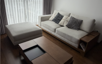 Juego de Sala Madera Maciza Flor Morado 🛋️